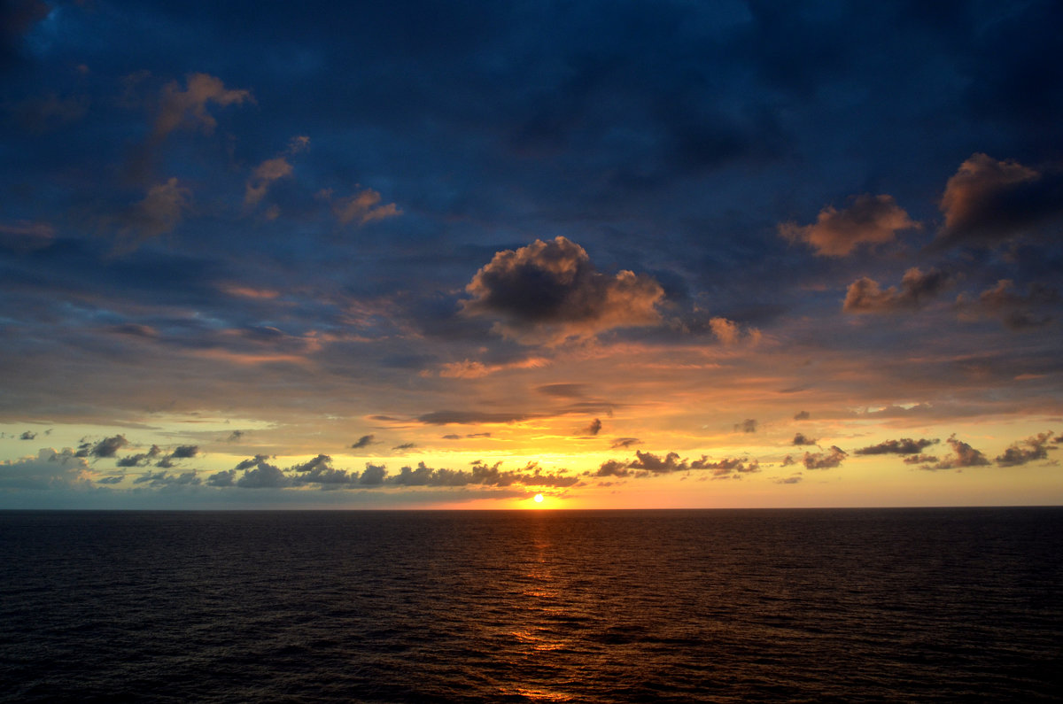 Карибское море. Закат - Елена Данилина