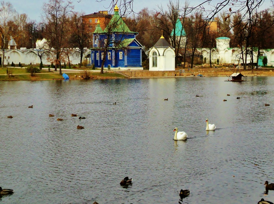 Пруд Николо Угрешского Монастыря в Подмосковном городе Дзержинский. - Ольга Кривых