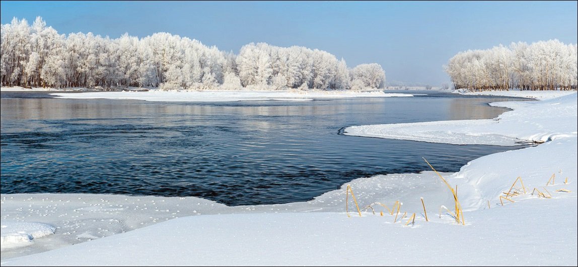 Река в феврале - Любовь Потеряхина