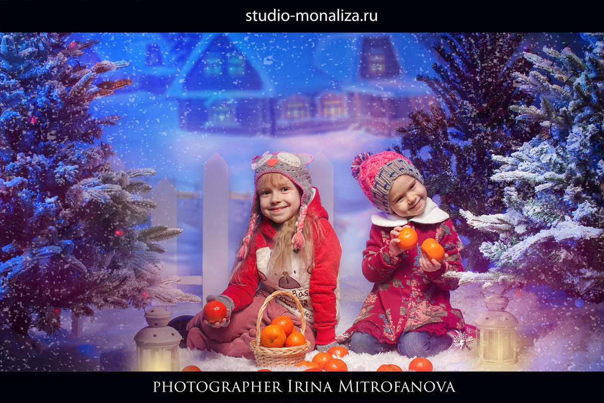новогодняя фотосессия детей - Ирина Митрофанова студия Мона Лиза