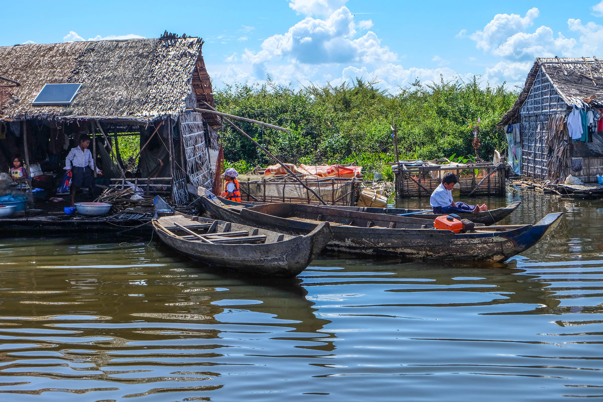 Камбоджа. Плавучая деревня на озере Тонлесап. - Rafael 