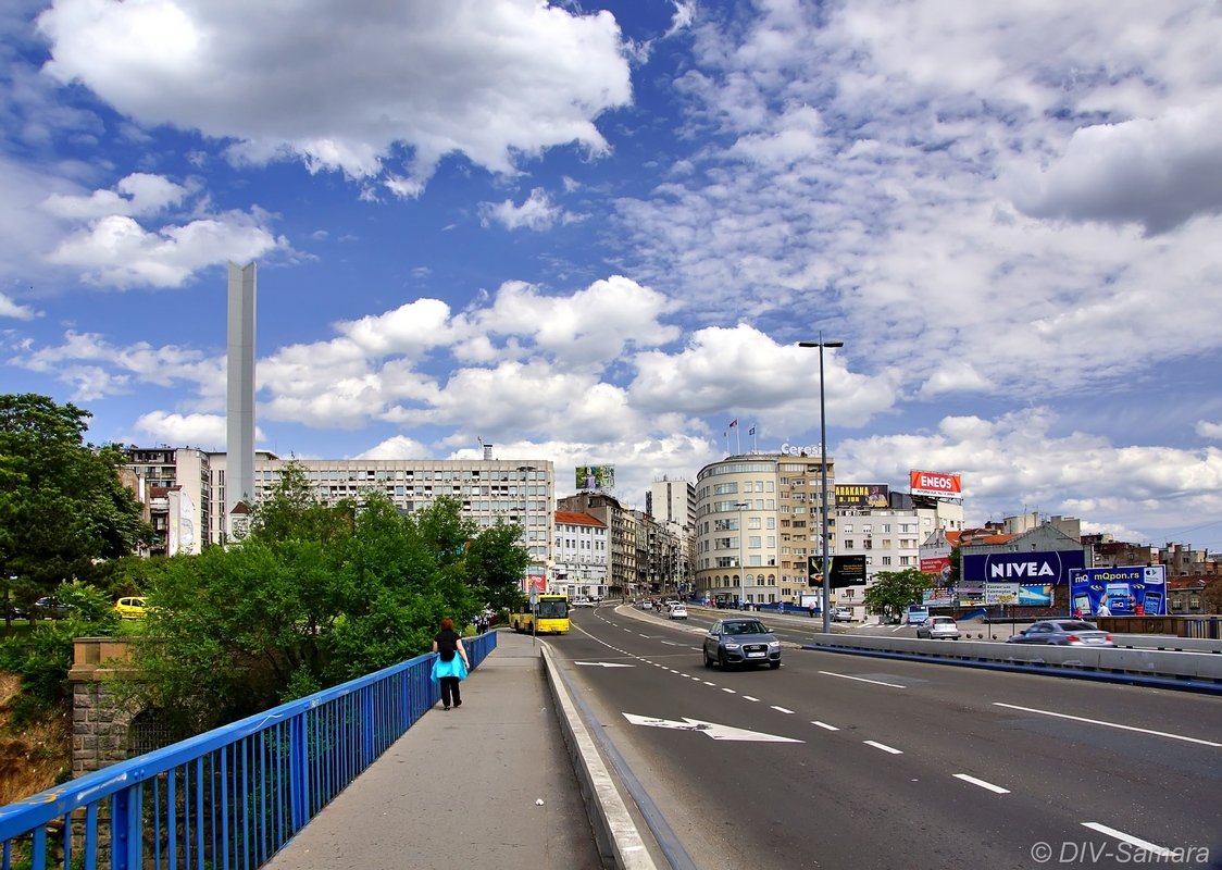 Бранков мост и ул. Бранкова в Белграде - Денис Кораблёв