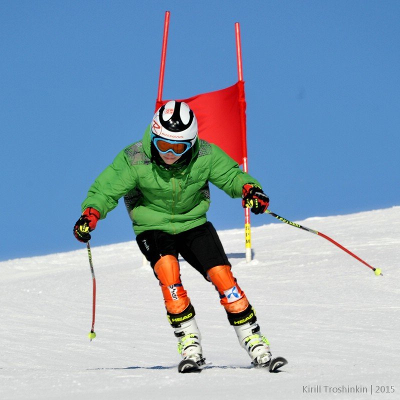Тренировка на горных лыжах - Кирилл Трошинкин