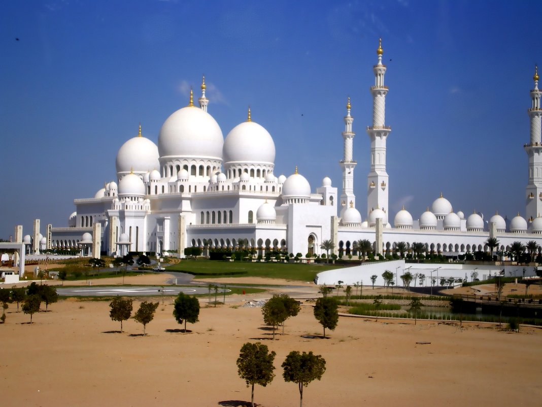 фото белая мечеть в абу даби