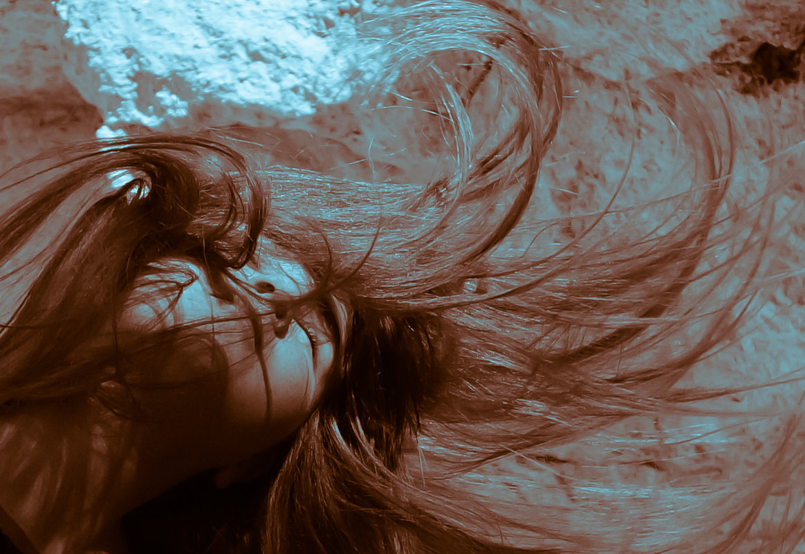 Моя фантазия на тему ветра и красоты в бежево-голубых тонах - Елена Мартынова