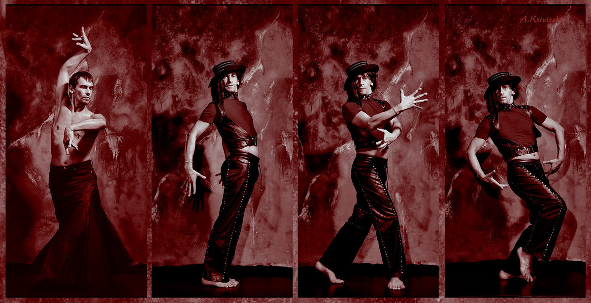 dance in red letter collage - krivitskiy Кривицкий