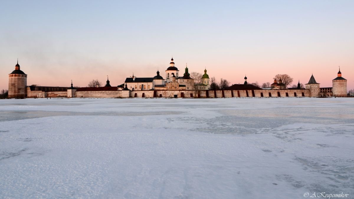 Вид со льда Кирилло-Белозерский монастырь - Алексей Крупенников