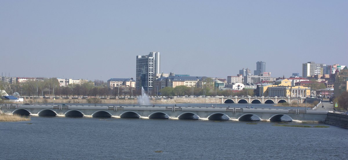 Панорама Кировского и Каслинского мостов - Натали Акшинцева