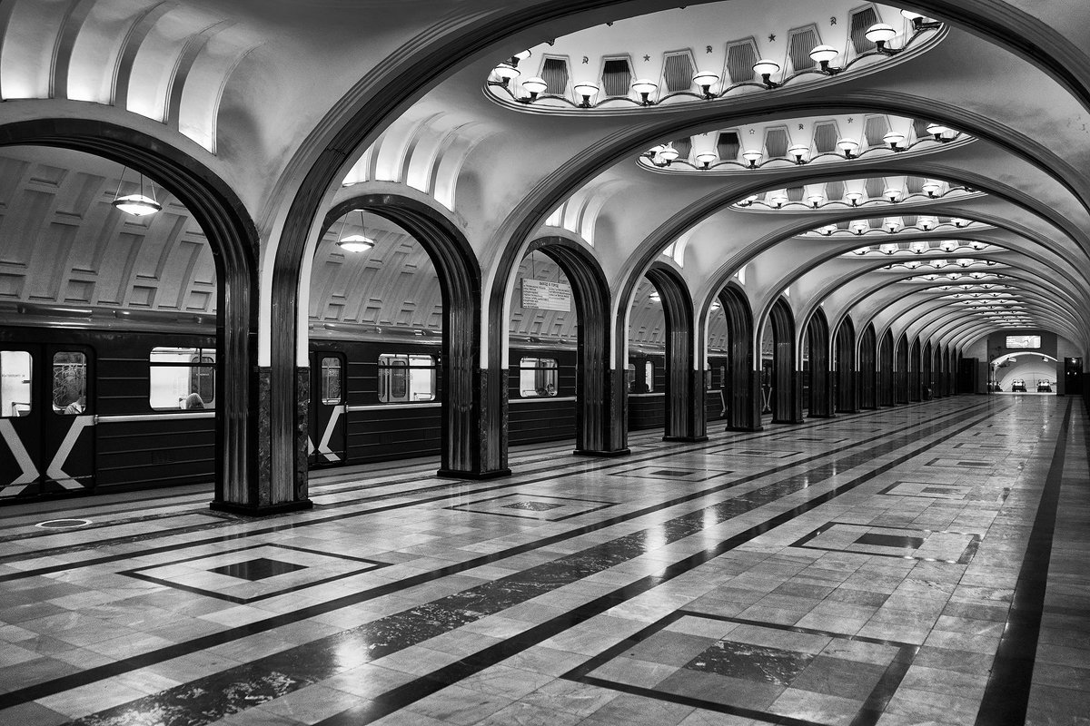 Московское метро чб