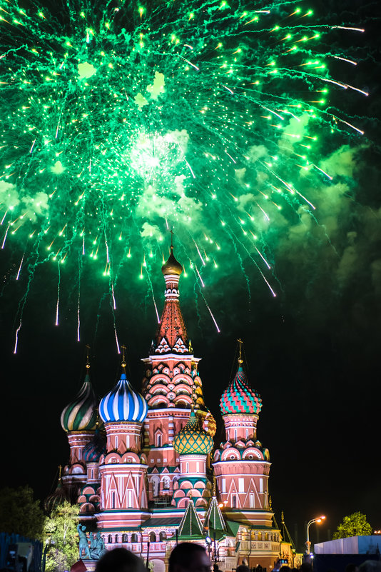 Fireworks on Red Scuare, Moscow 9, May - Ксения Исакова