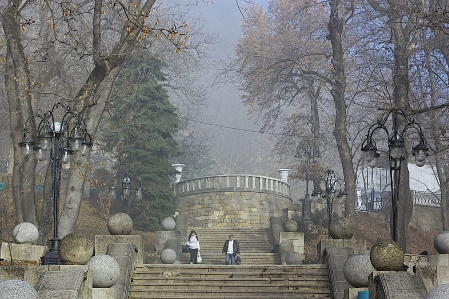 Лестница в парк - Леонид Сергиенко