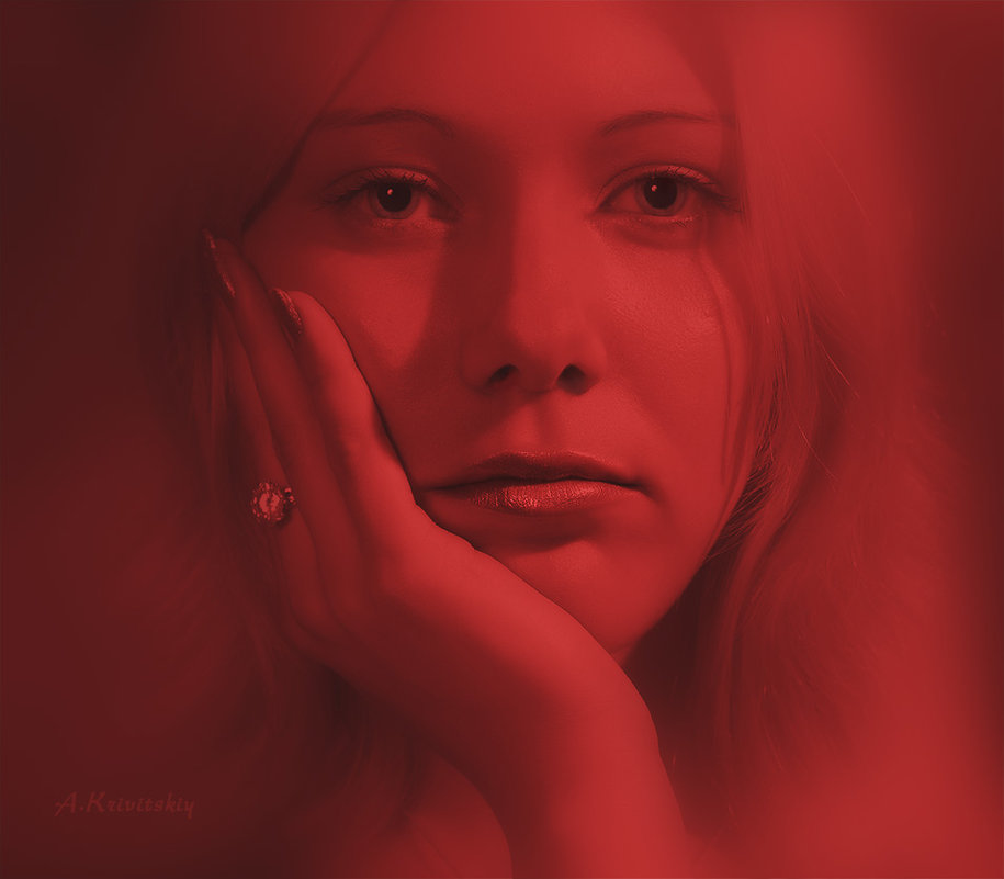 Portrait of a very red. - krivitskiy Кривицкий