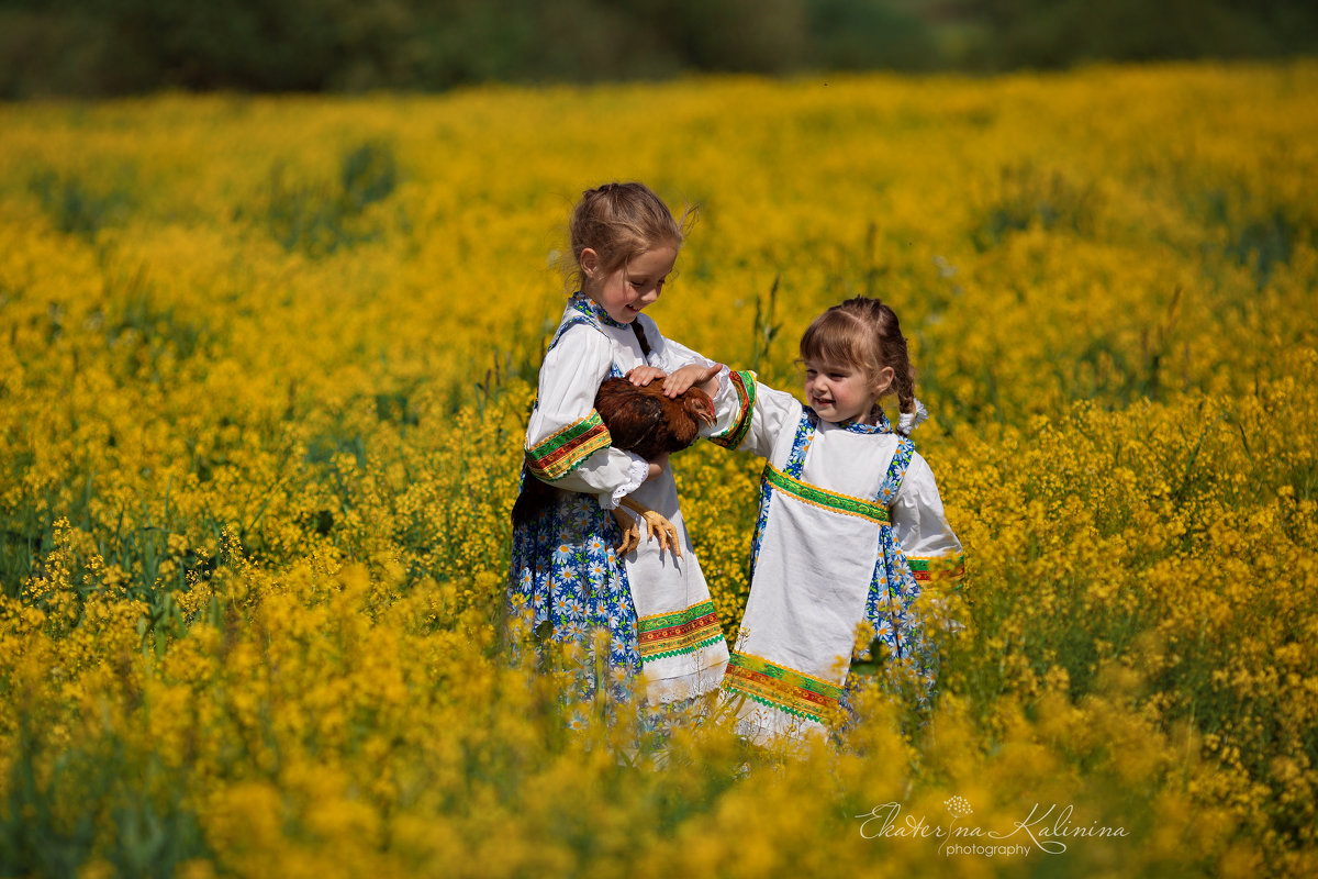 Две сестрички и петушек) - Екатерина Ковалева
