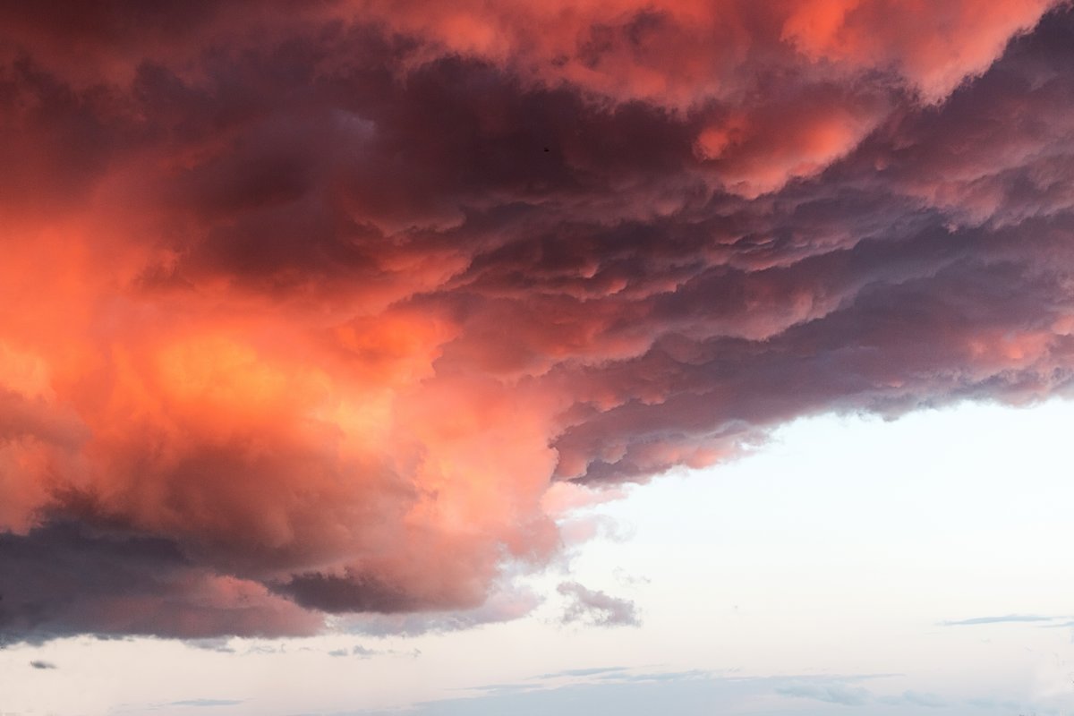 Вечер 09 июня. Облачное небо над Гусинобродским шоссе, Новосибирск. - Рената Сергеевна Рамазанова