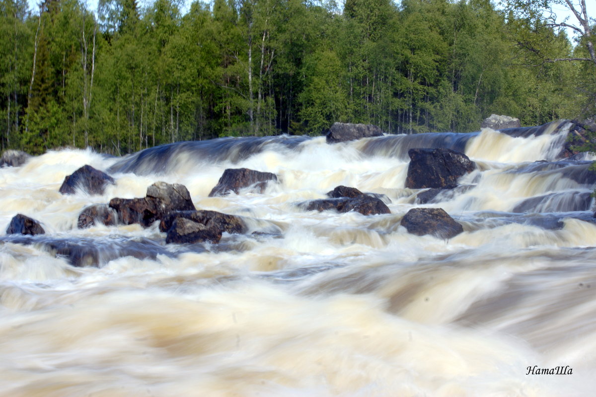 Водопад Киваккакоски в Паанаярви