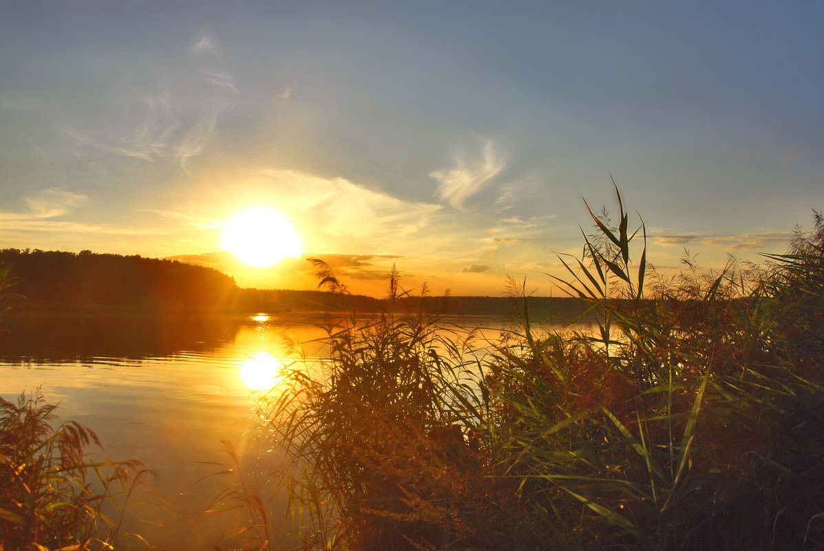 Закат на Бисеровом озере - sergej-smv 