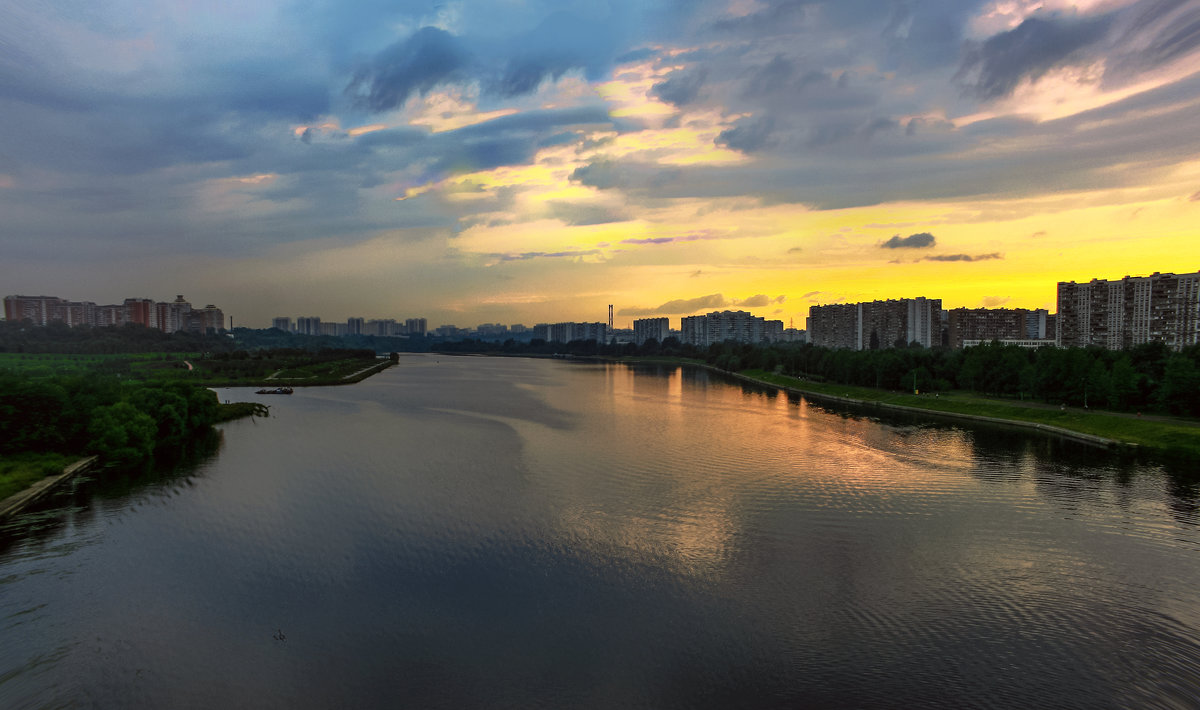 Москва река после заката - Zifa Dimitrieva