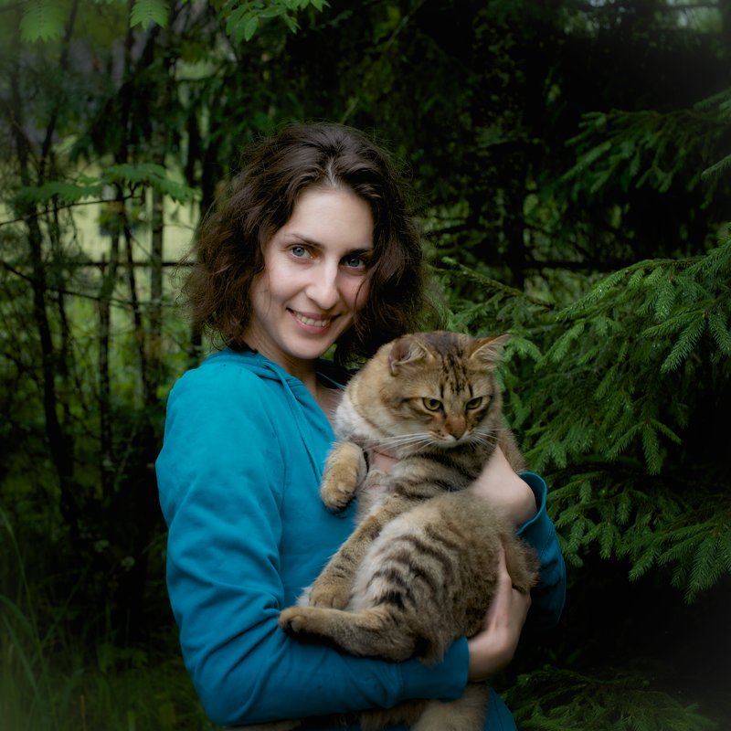 портрет с котом - SvetlanaScott .