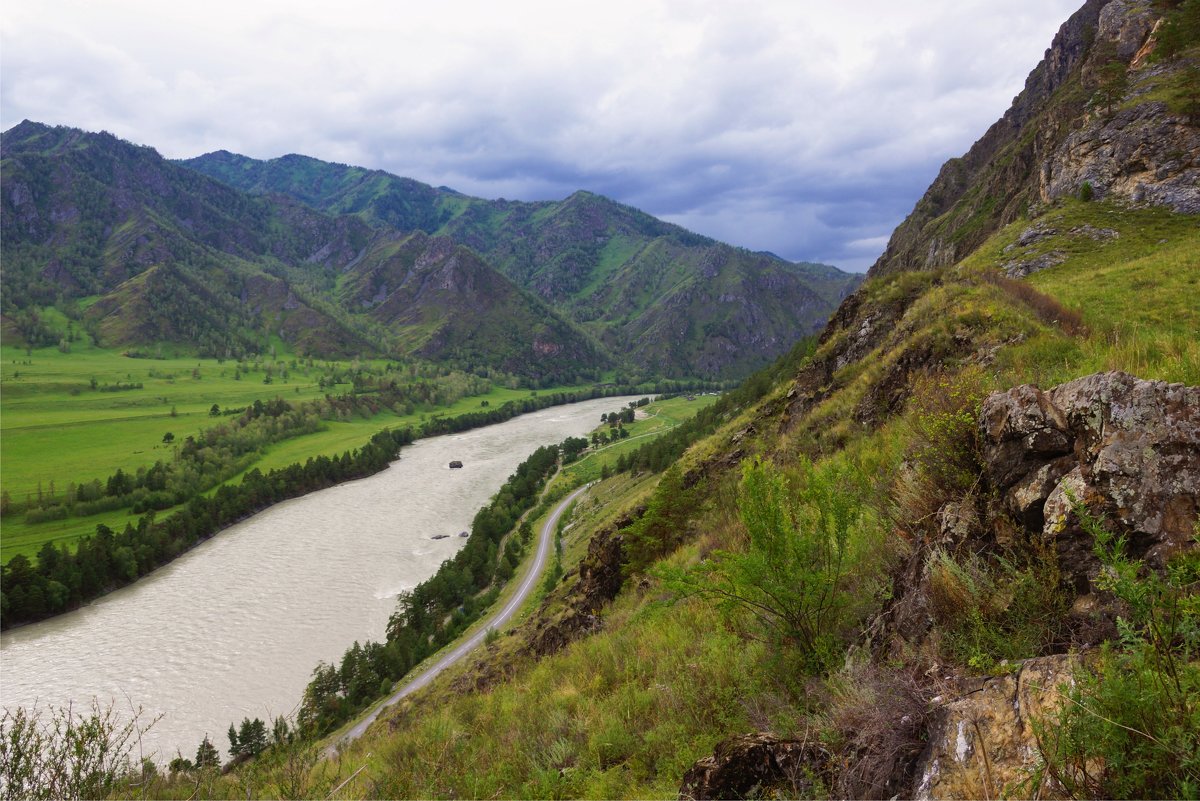 Река Катунь-вид из урочища Че Чкыш - Наталия Григорьева