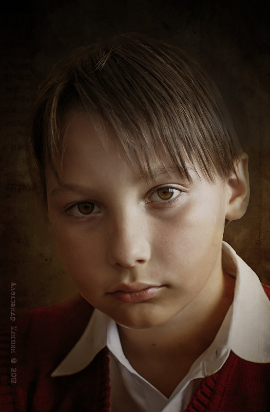Портрет младшего сына - Михаила - Алексадр Мякшин