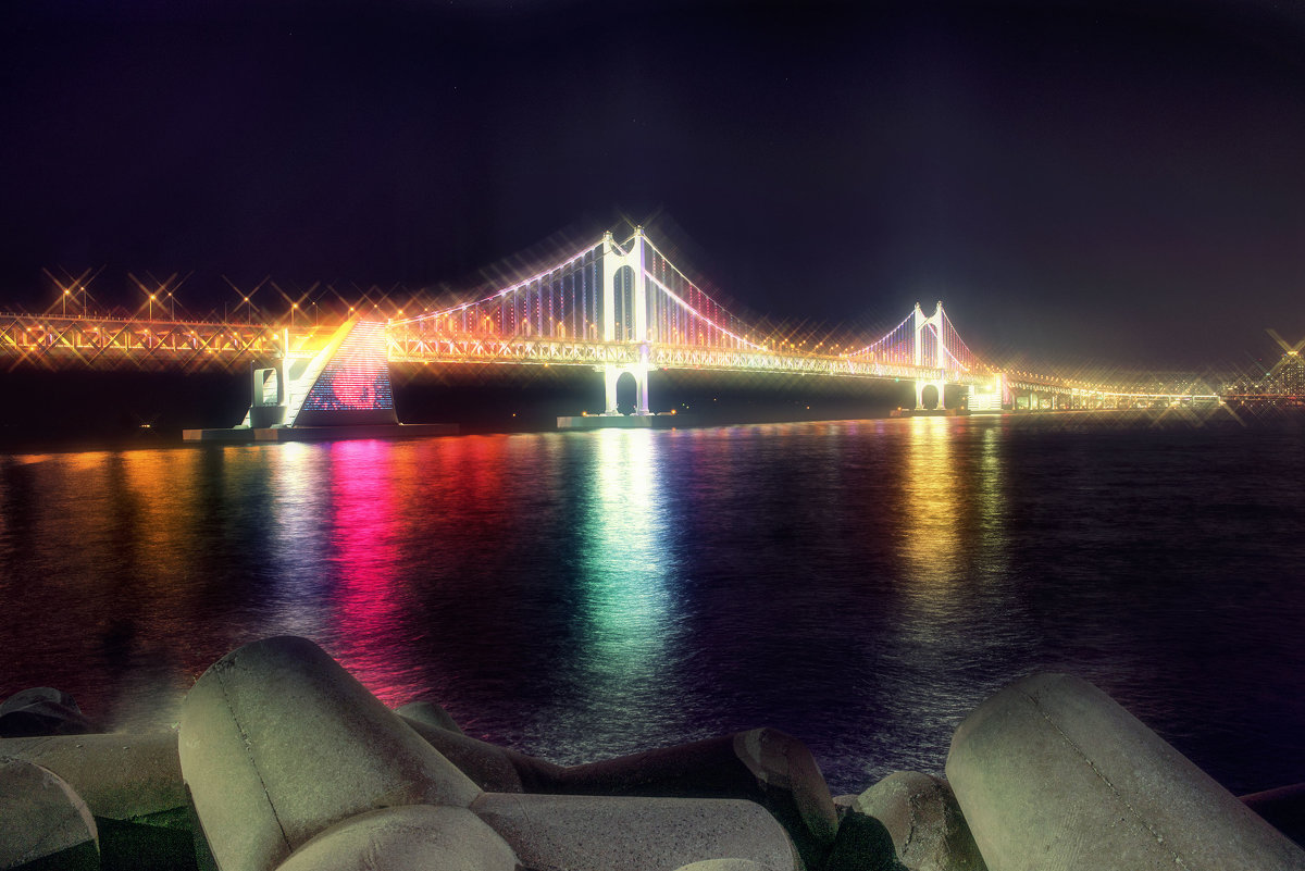 Бриллиантовый мост Южная Корея г.Пусан - Евгений Подложнюк