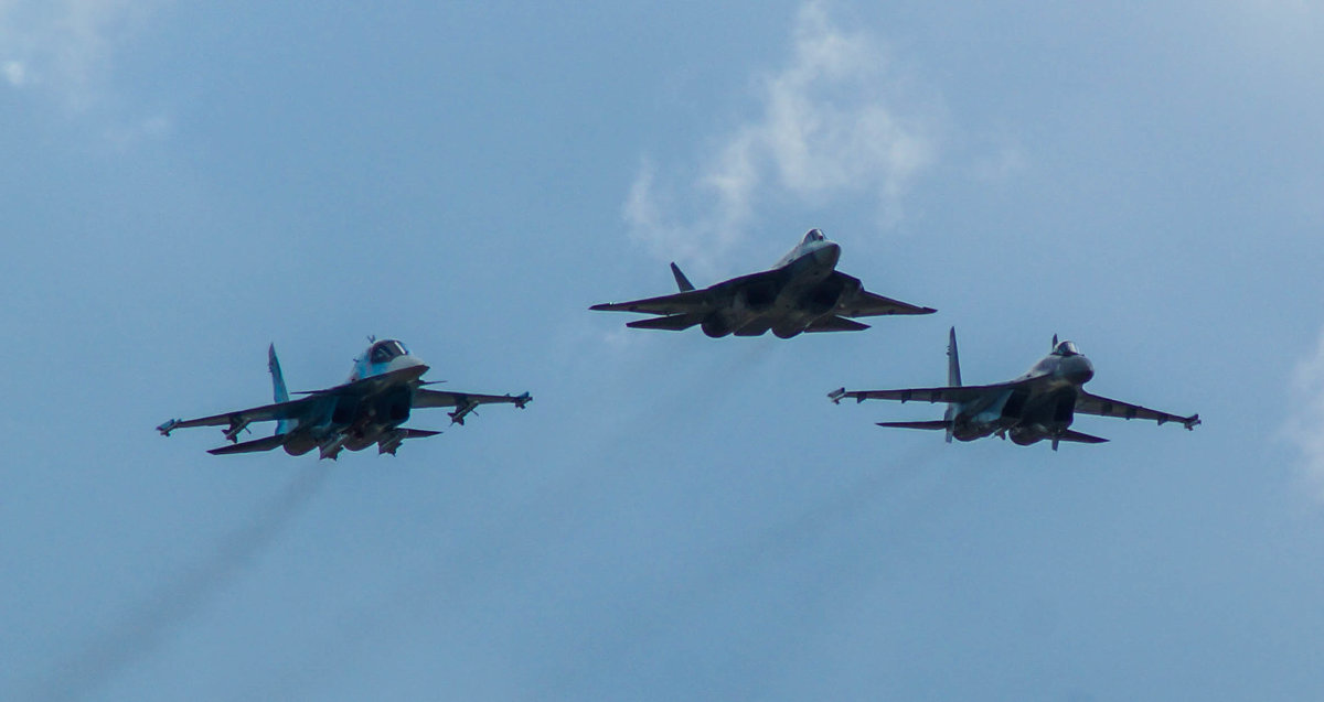МАКС 2015. Су-34, Т-50 и Су-35С - Андрей Воробьев