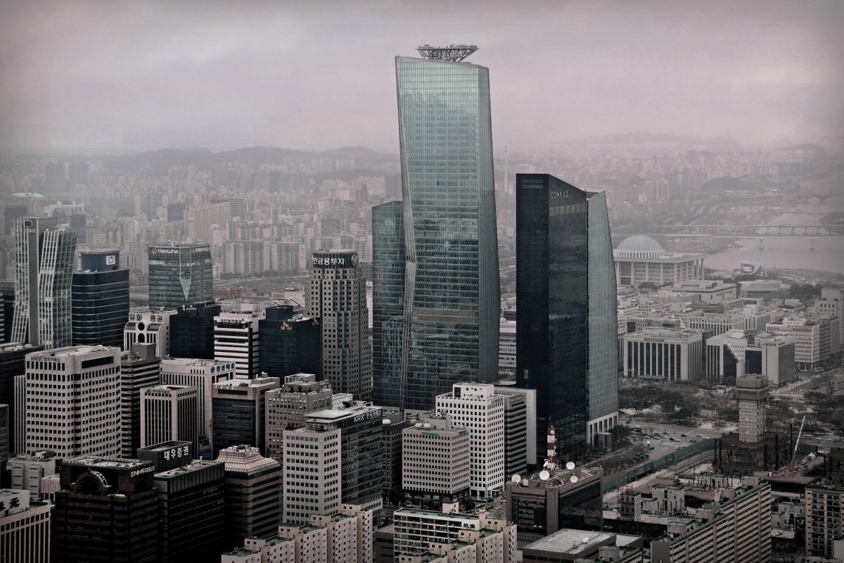 Небоскрёбы Сеула. Вид из здания 63 - Tatiana Belyatskaya