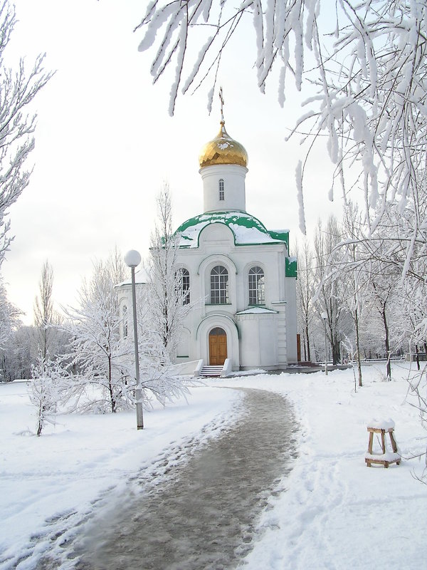 Храм Бориса и Глеба зимой - Александр Алексеев