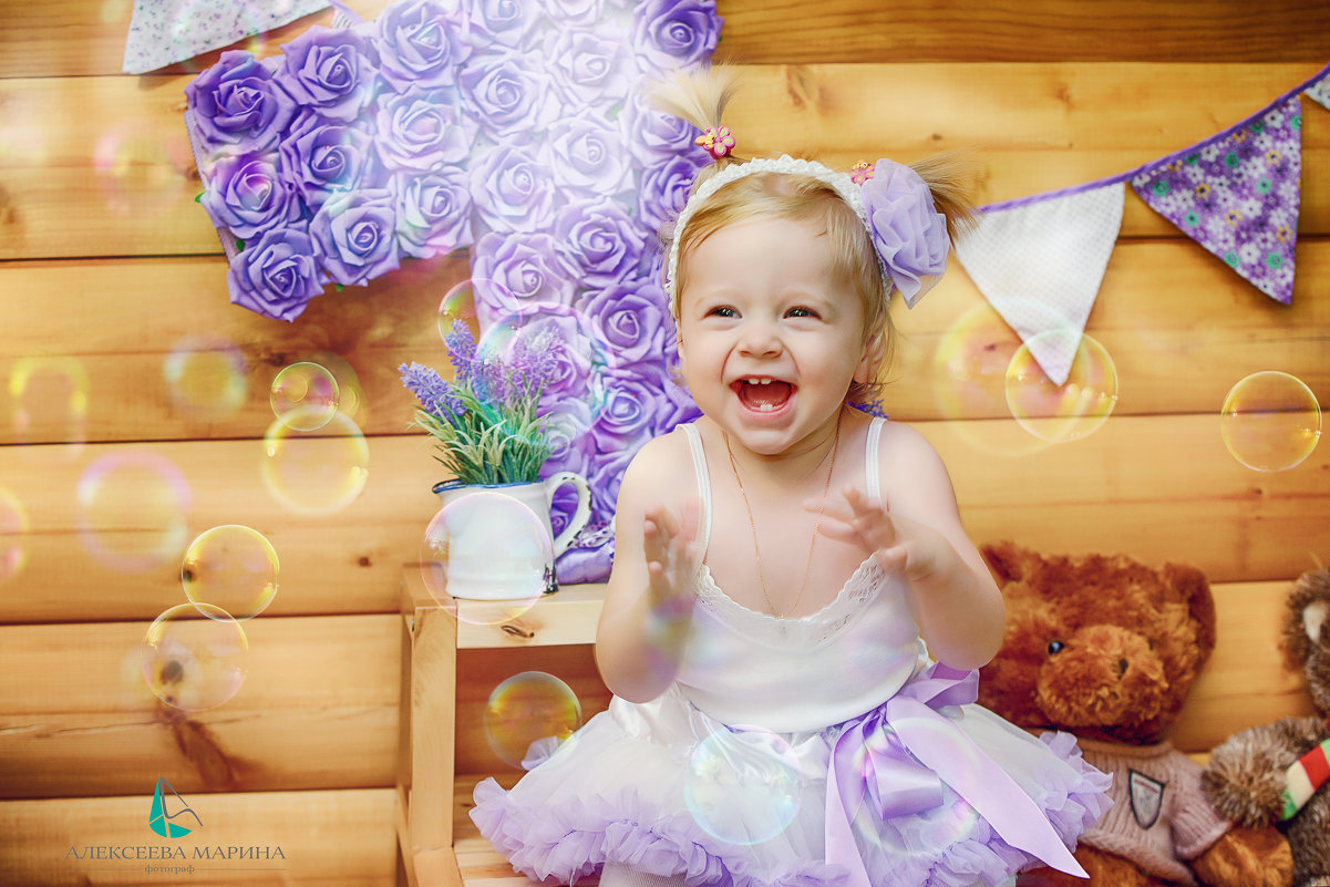 День рожденская фотосессия малышки - марина алексеева