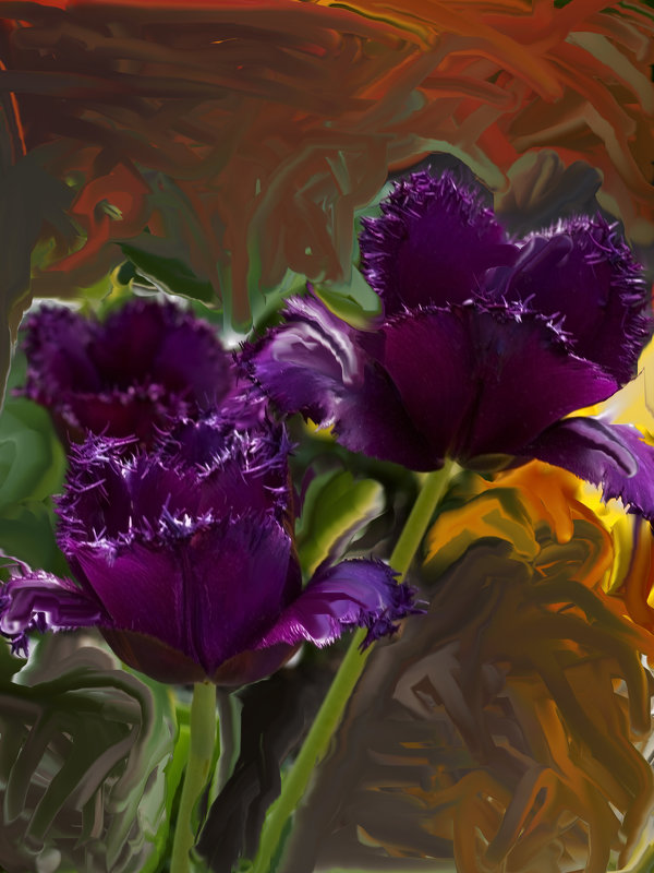 Фиолетовые тюльпаны - Алла Шапошникова