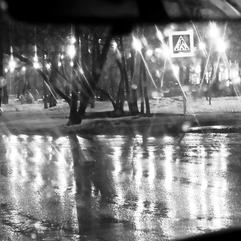 Ночной проспект в дождливый вечер - Татьяна Губина