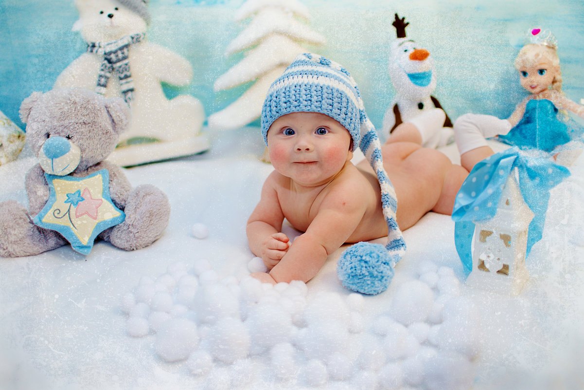 Новогодняя фотосессия для младенцев - марина алексеева