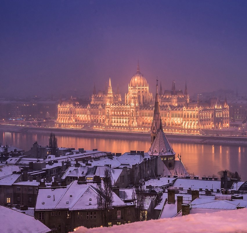 В Будапеште снег. - Тиша 