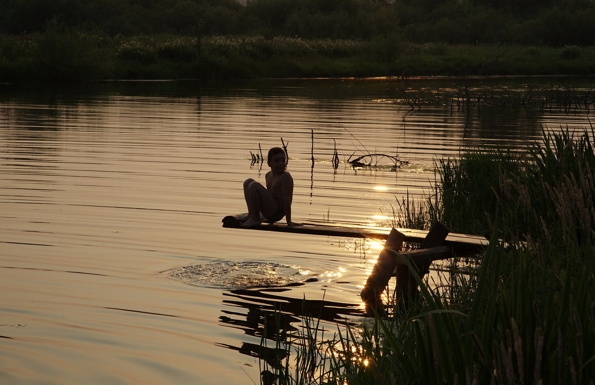 Закат на речке - Александр Коликов
