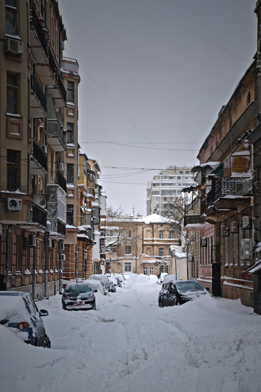 winter atmosphere in Odessa - Надежда Мельникова