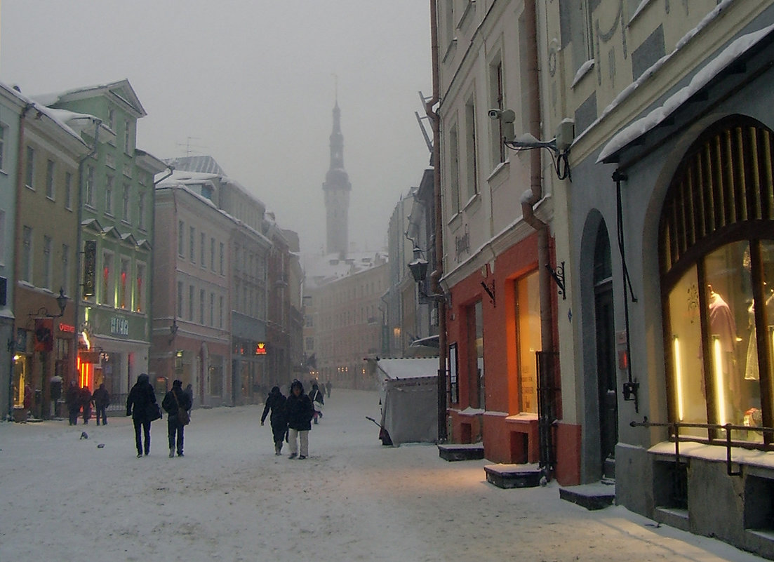Улочки Таллина зимой