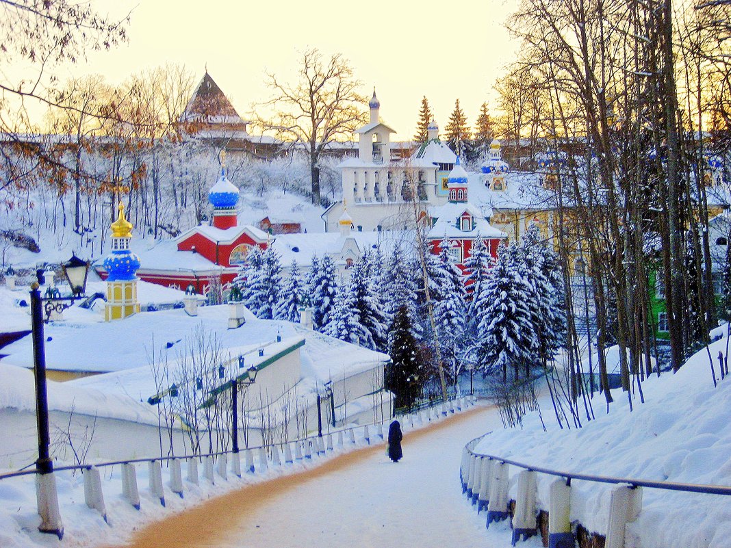 Зимой в Псково-Печерском монастыре - Leonid Tabakov