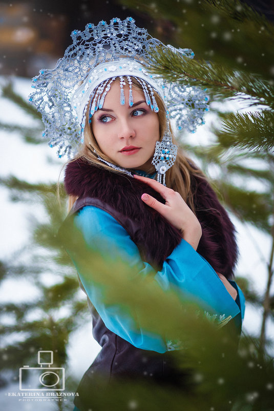 Photosession - Winter Прекрасная снегурочка Елена   Фотограф - Екатерина Бражнова Стиль/Декор - Екат - Екатерина Бражнова