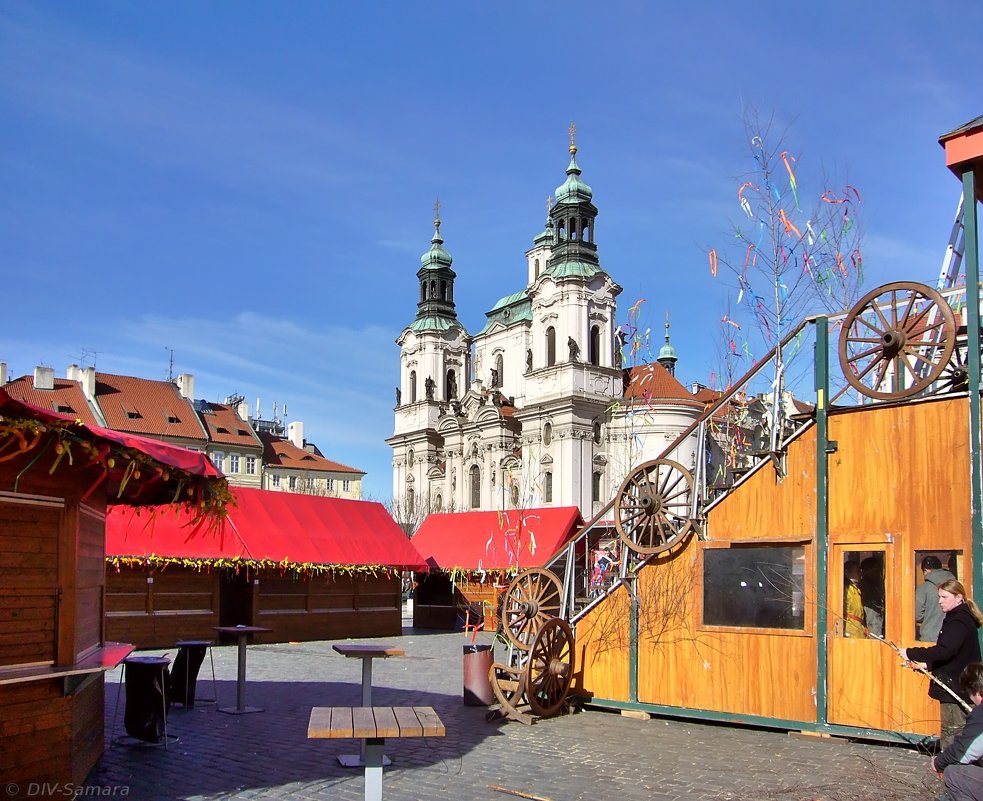 Староместская площадь перед праздником весны в Праге - Денис Кораблёв