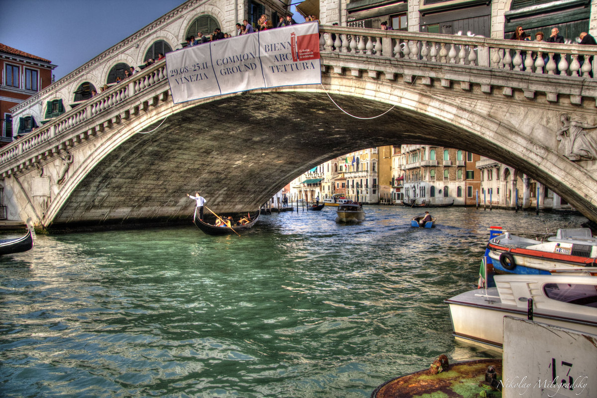 Мост Риальто (итал. Ponte di Rialto), Венеция, Италия - Николай Милоградский