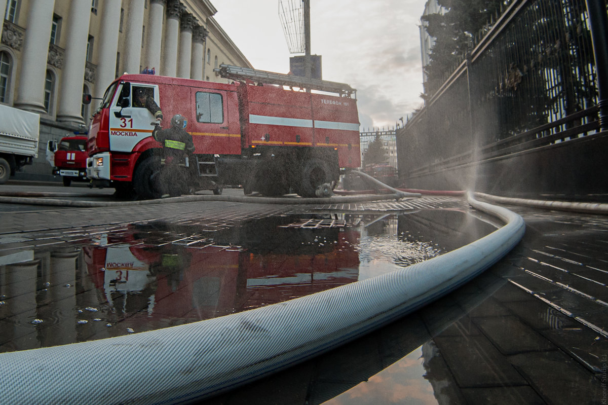 Пожар в Минобороны - Mikhail Khorev