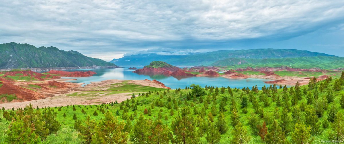 Таджикистан. Нурекское водохранилище. Панорама - Ирина Токарева