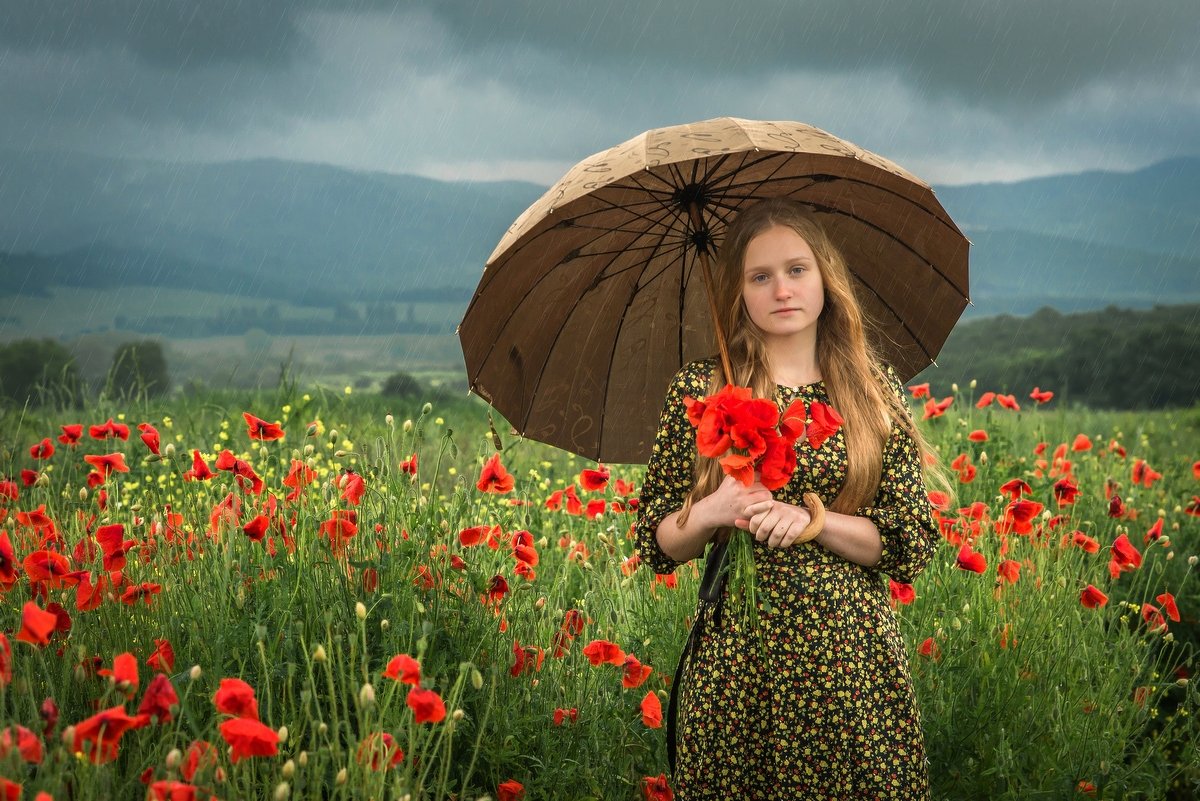 Девушка с зонтом - Алексей Яковлев