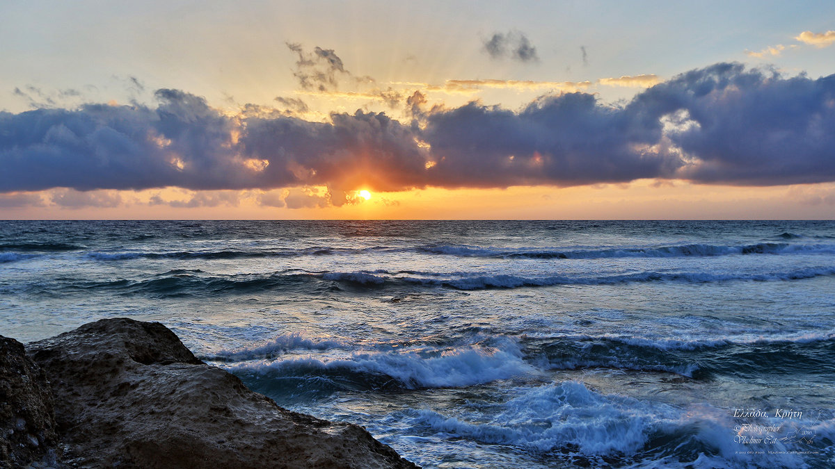 Закат на Пляже Фаласарна, Крит - Детский и семейный фотограф Владимир Кот