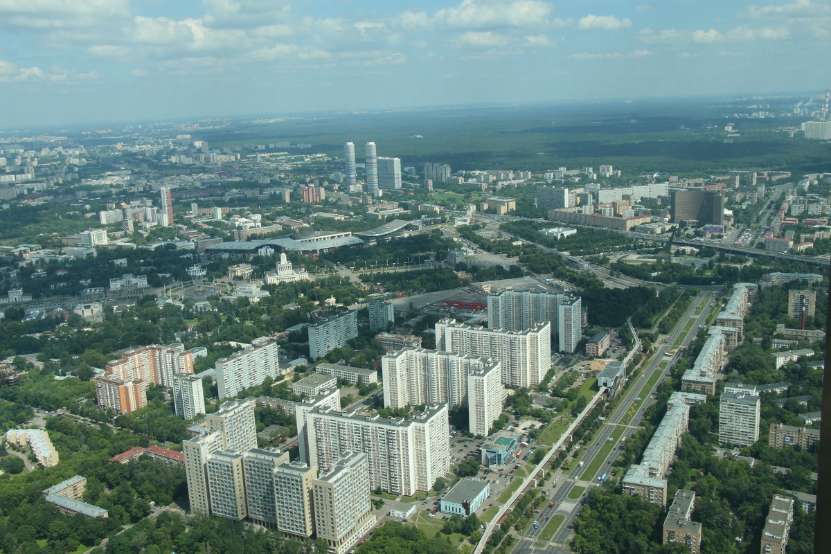 Панорама Москвы  с Останкинской Телебашни - Евгений 
