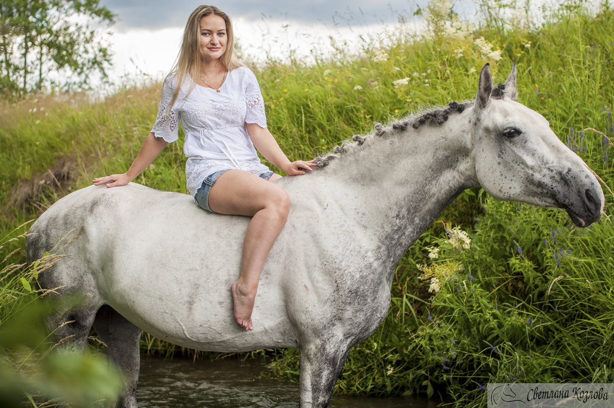 Фотосессии с лошадьми, Анастасия и Графиня - Светлана Козлова