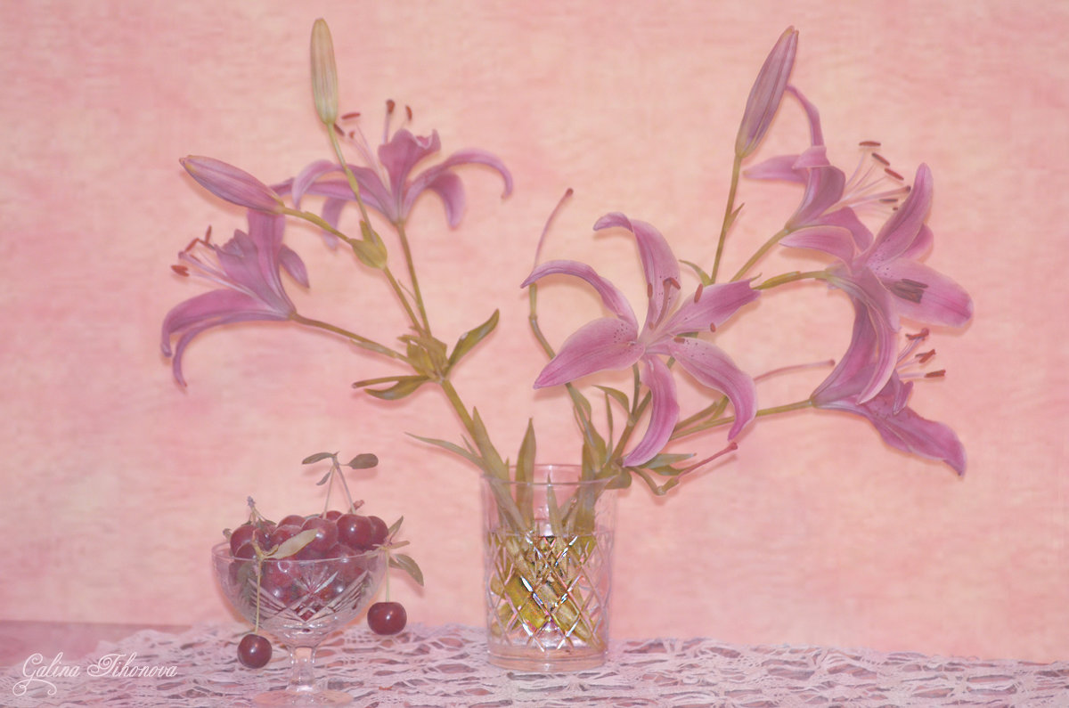 В дымке розовой нежных цветов - galina tihonova