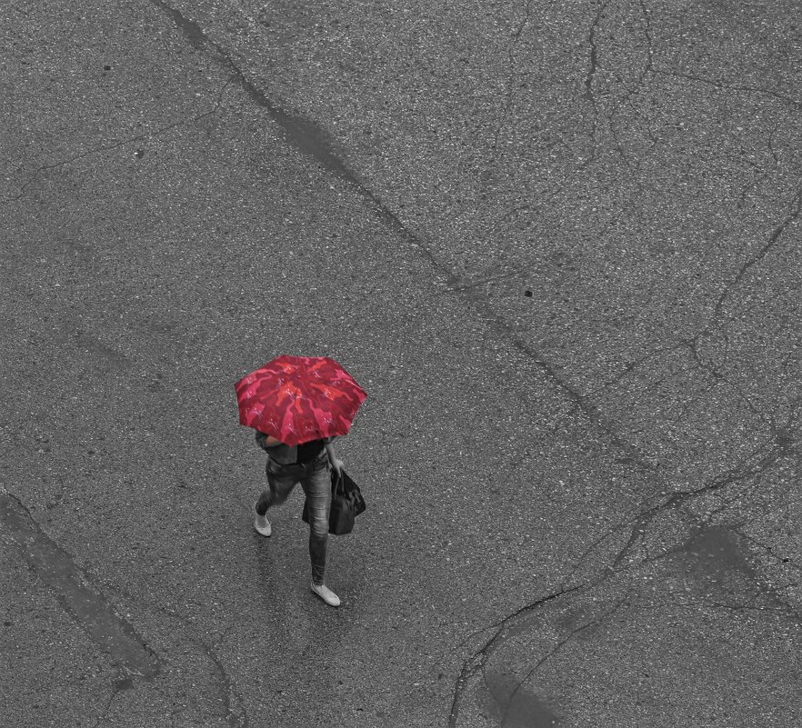 Красный зонт - Марина Влади-на
