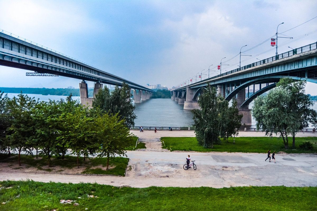 Мосты,река Обь и набережная - Света Кондрашова
