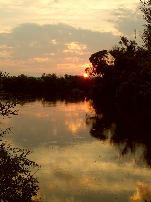 Закат на реке Кан. - nadyasilyuk Вознюк